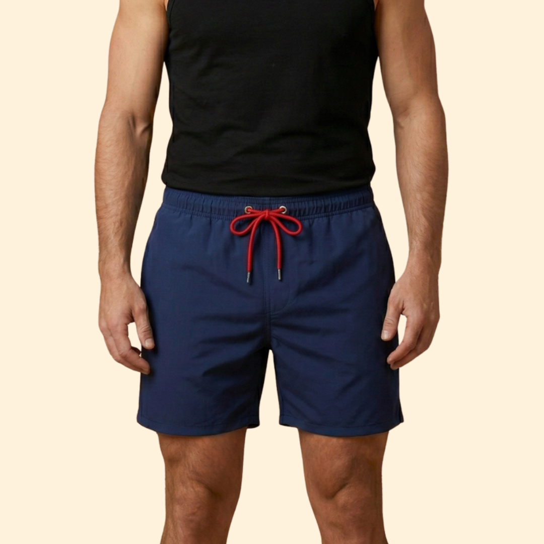 Men’s Sporty Swim Shorts with Drawstring