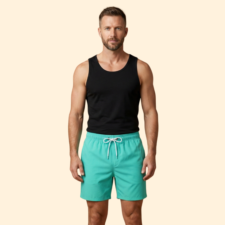 Men’s Sporty Swim Shorts with Drawstring