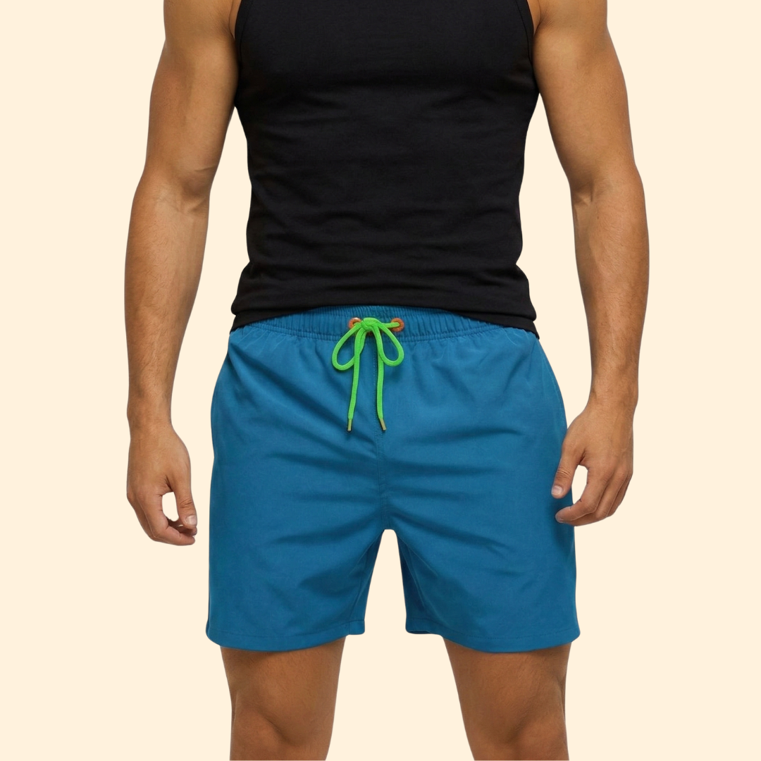 Men’s Sporty Swim Shorts with Drawstring