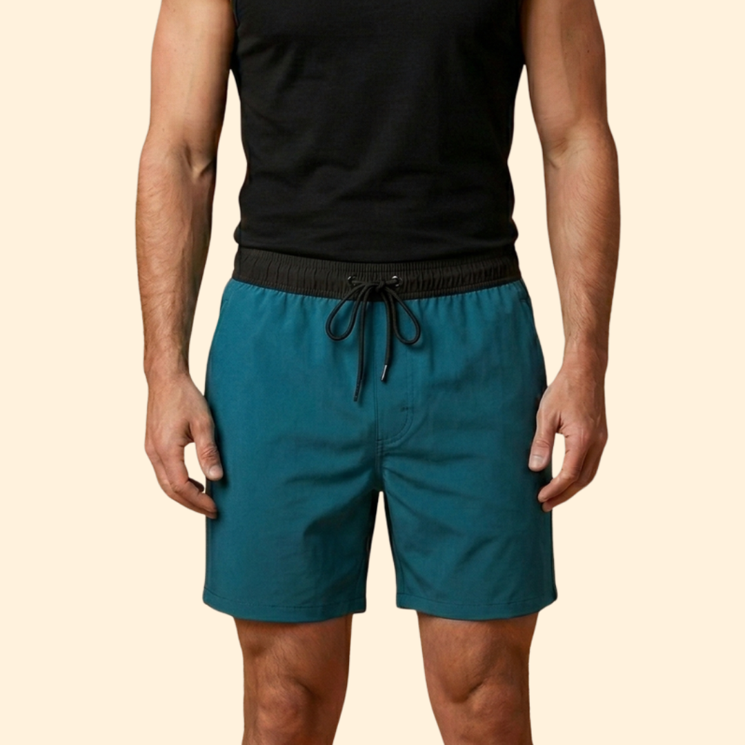 Men’s Sporty Swim Shorts with Drawstring