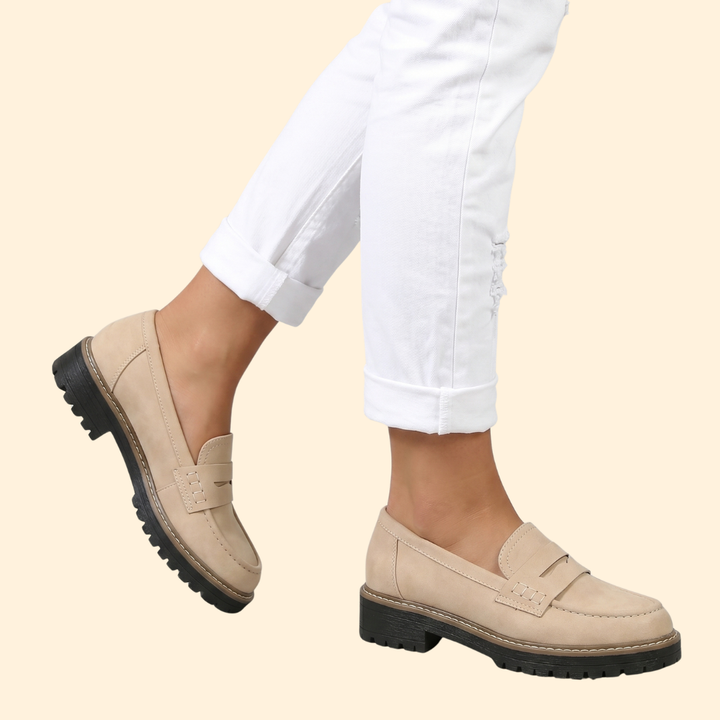 Women’s Suede Loafers with Platform