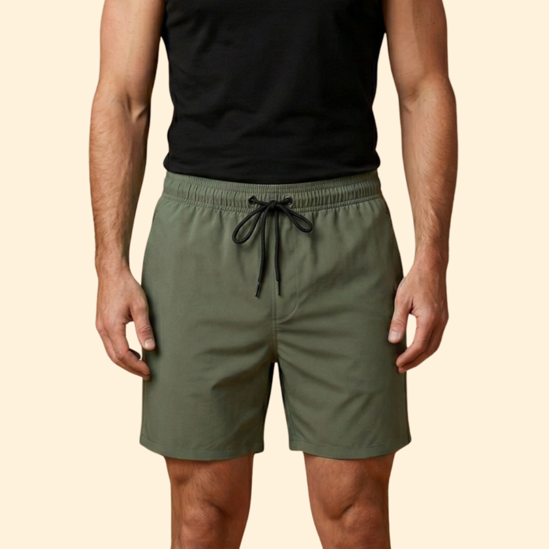 Men’s Sporty Swim Shorts with Drawstring