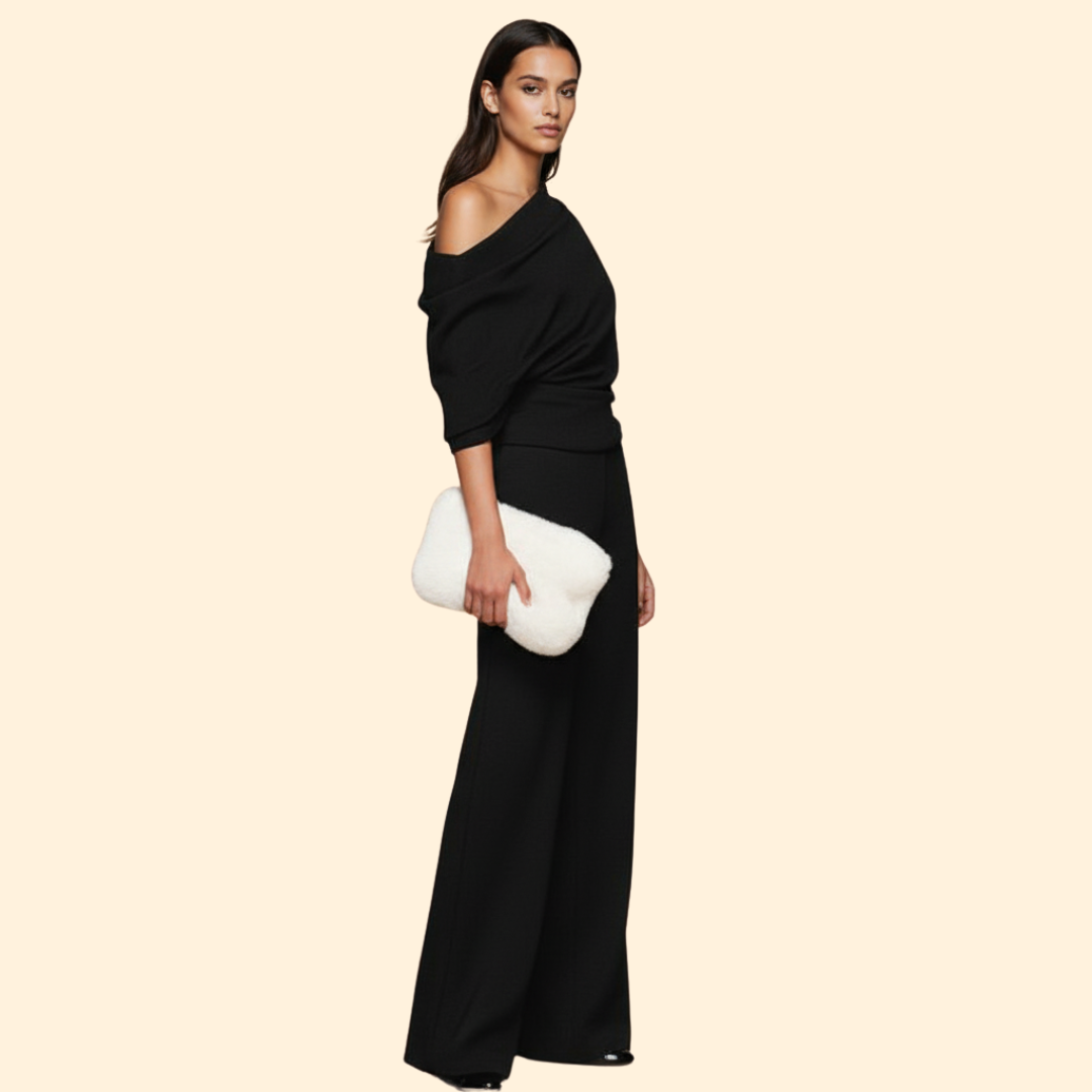 Women’s Jumpsuit with One-Shoulder Design