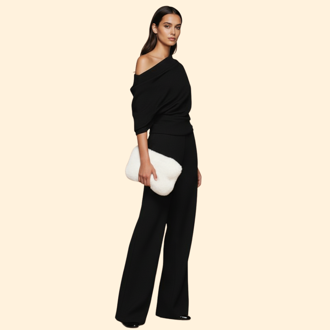 Women’s Jumpsuit with One-Shoulder Design