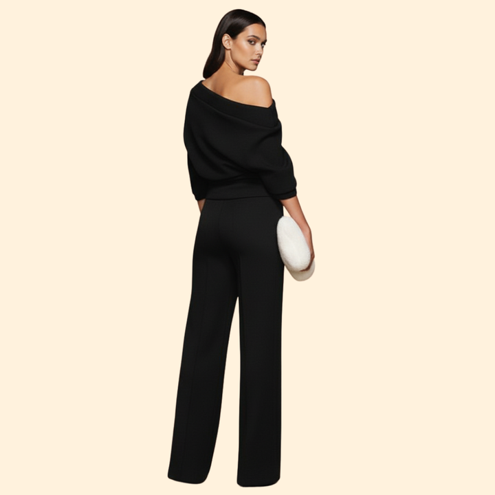 Women’s Jumpsuit with One-Shoulder Design