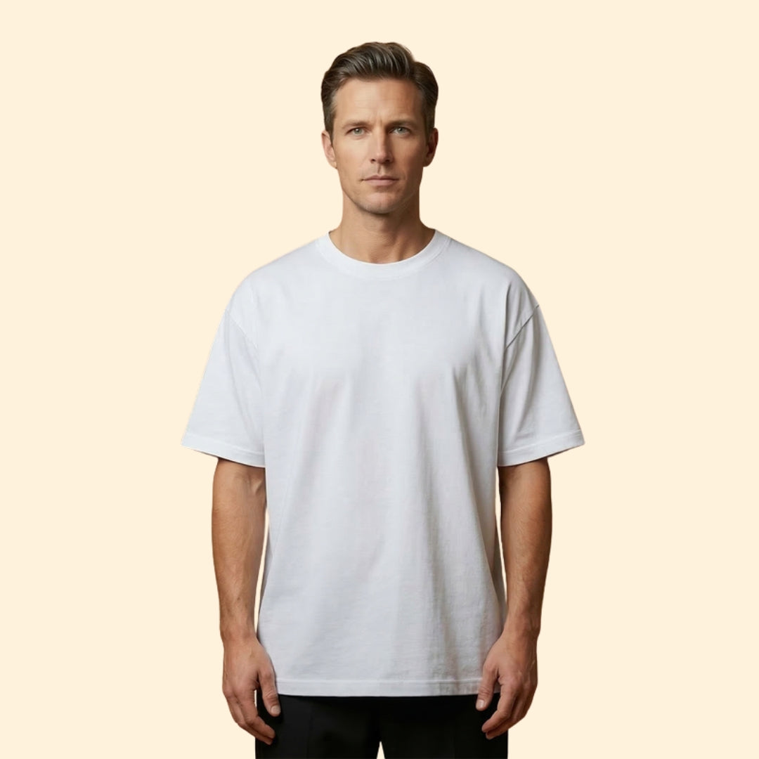Men’s Basic T-Shirt with Oversized Silhouette