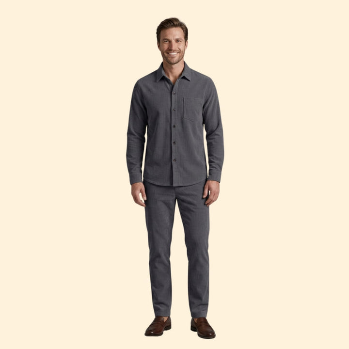 Men’s Button-Down Shirt with Long Sleeves