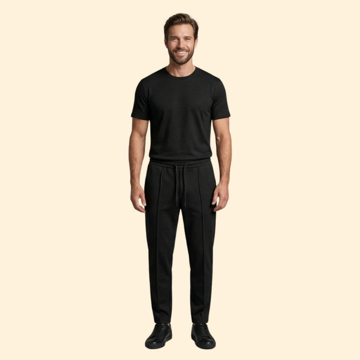 Men’s Casual Set with Drawstring Trousers