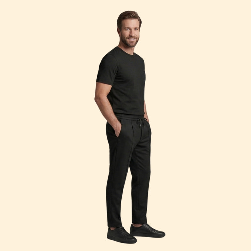 Men’s Casual Set with Drawstring Trousers