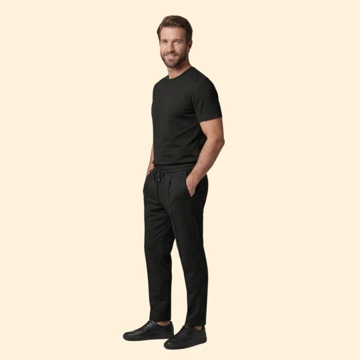 Men’s Casual Set with Drawstring Trousers
