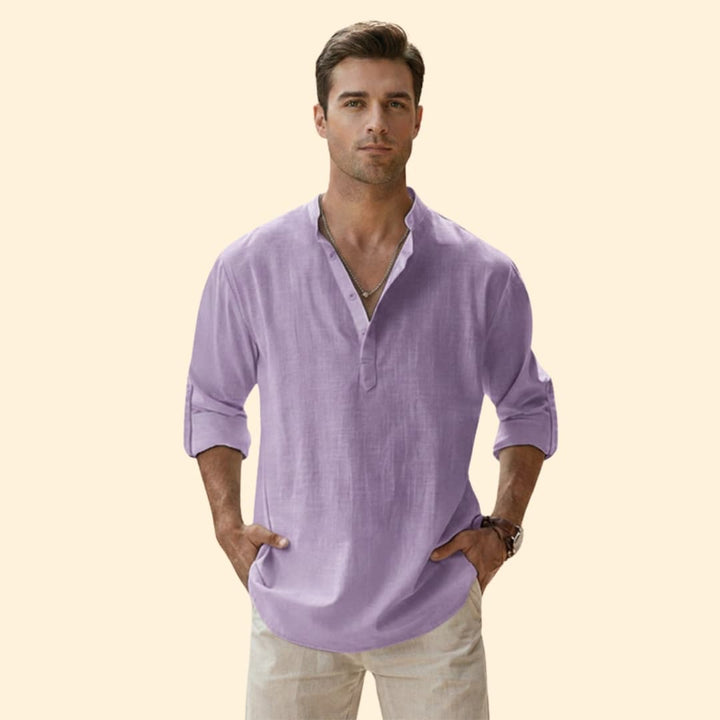 Men's Casual Shirt with Long Sleeves