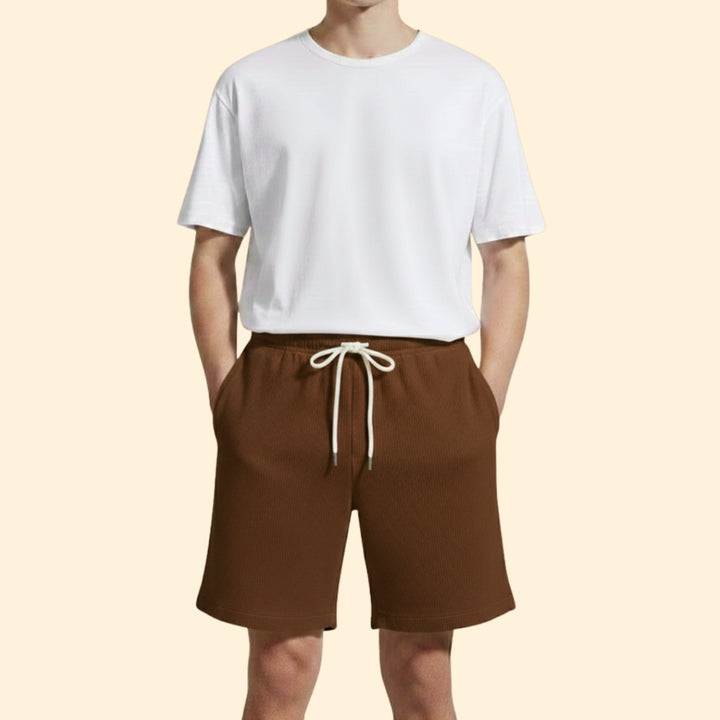 Men's Casual Shorts with Elastic Waist