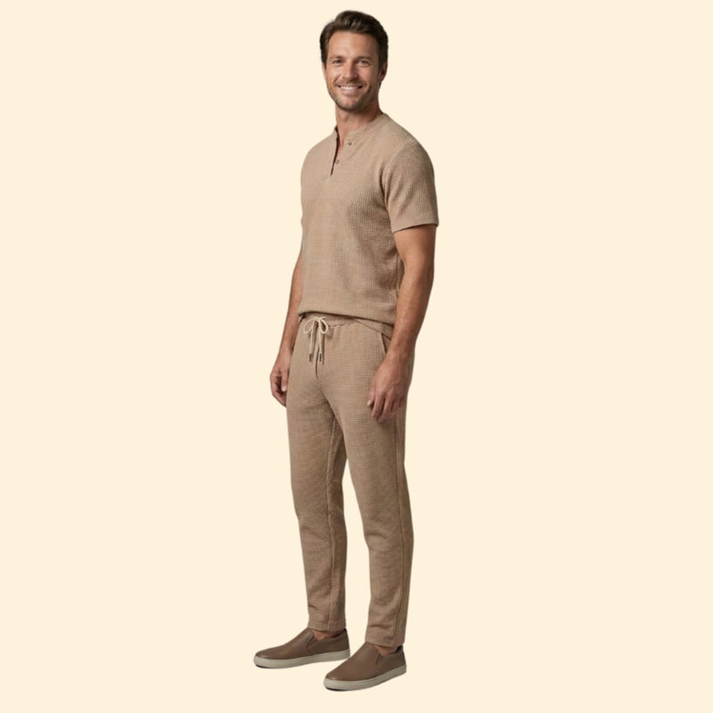 Men’s Casual Two-Piece Set with Relaxed Fit