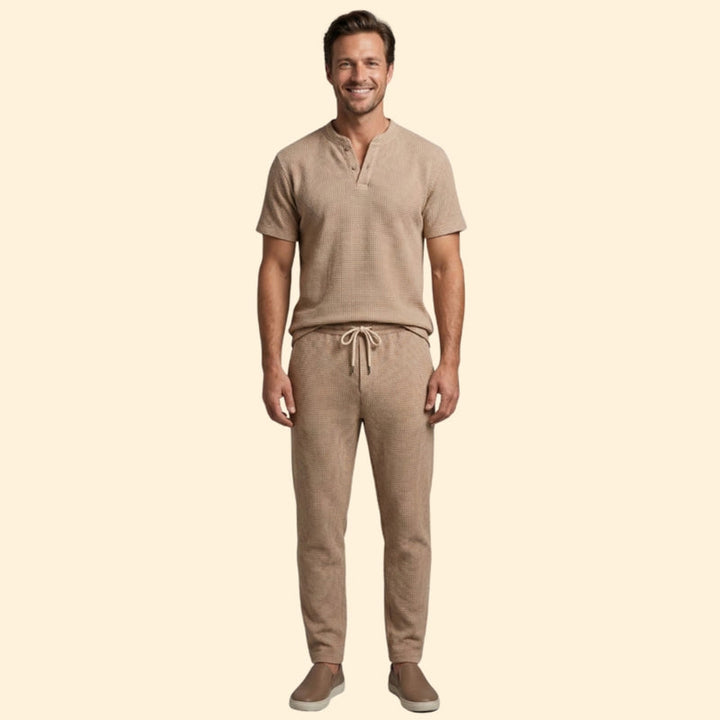 Men’s Casual Two-Piece Set with Relaxed Fit