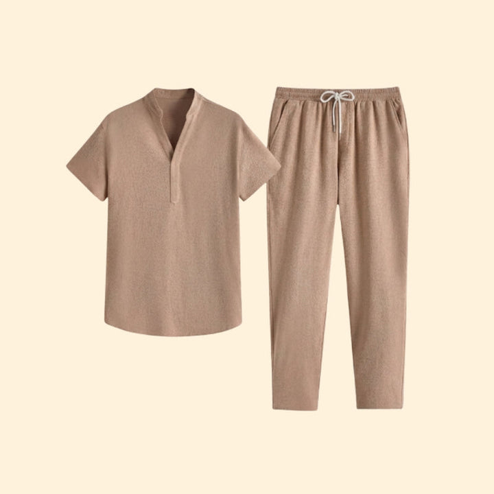 Men’s Casual Two-Piece Set with Relaxed Fit