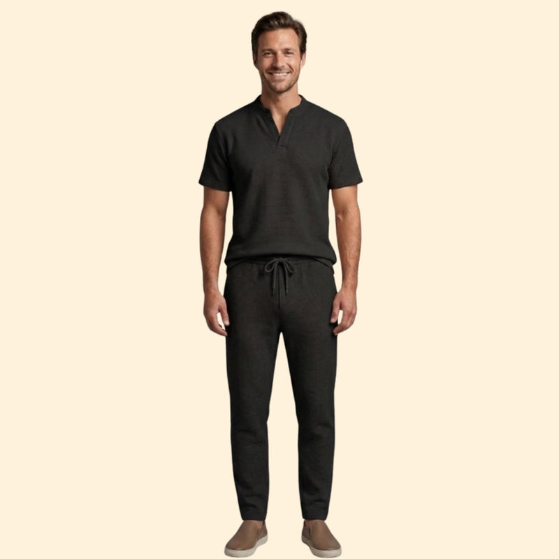 Men’s Casual Two-Piece Set with Relaxed Fit
