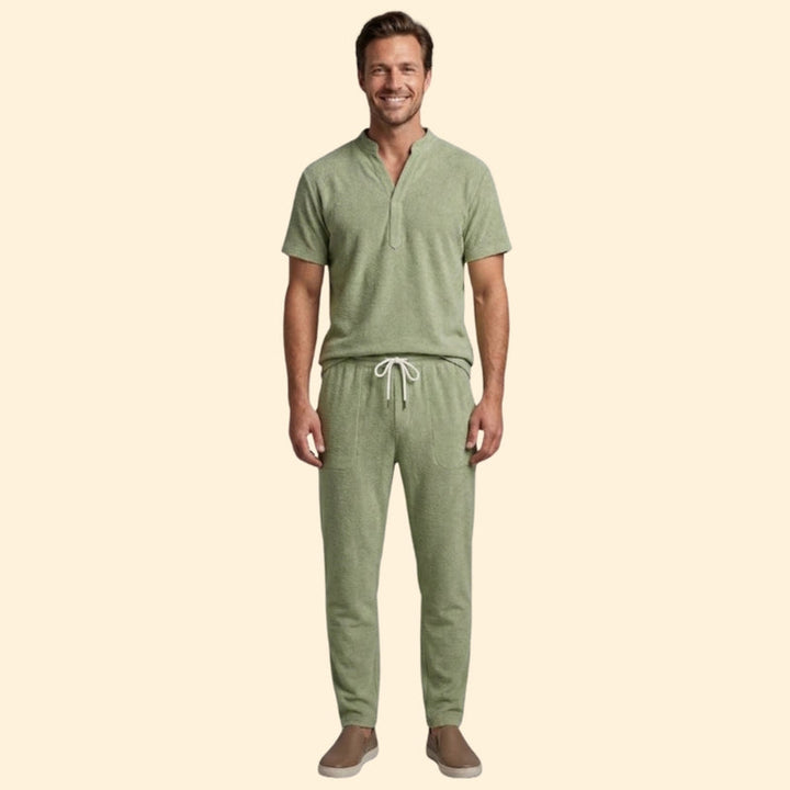 Men’s Casual Two-Piece Set with Relaxed Fit