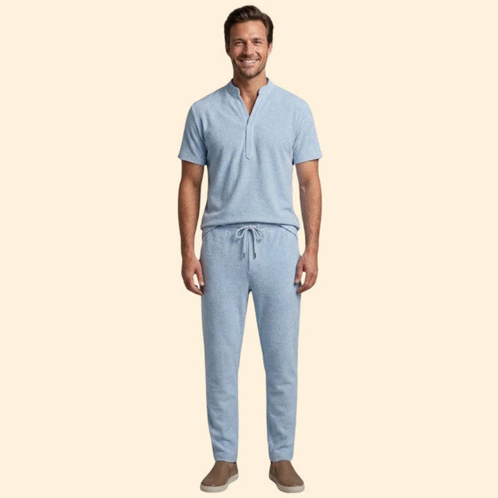 Men’s Casual Two-Piece Set with Relaxed Fit