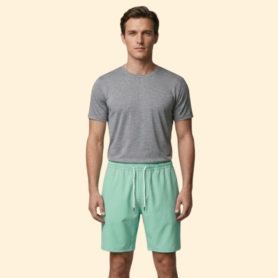 Men's Drawstring Shorts with Side Pockets