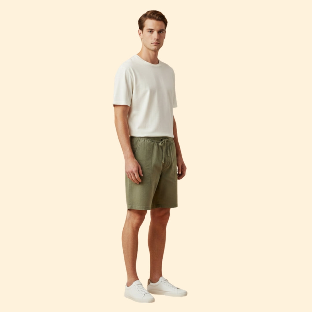 Men's Leisure Shorts with Side Pockets