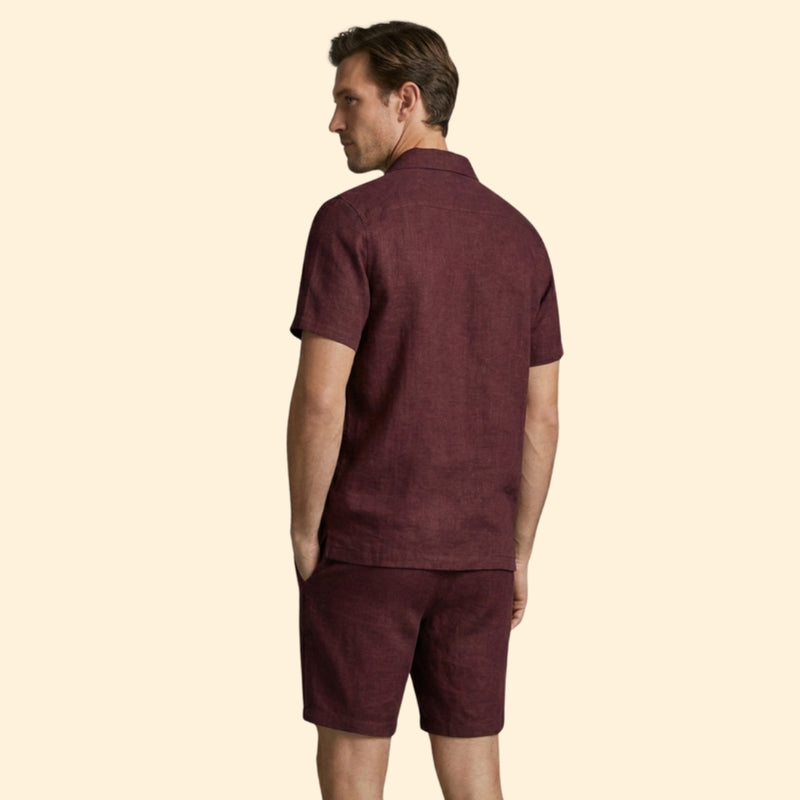 Men’s Lightweight Two-Piece Set with Zip Detail