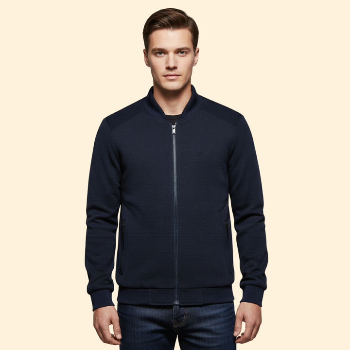 Men’s Bomber Jacket with Zip Front