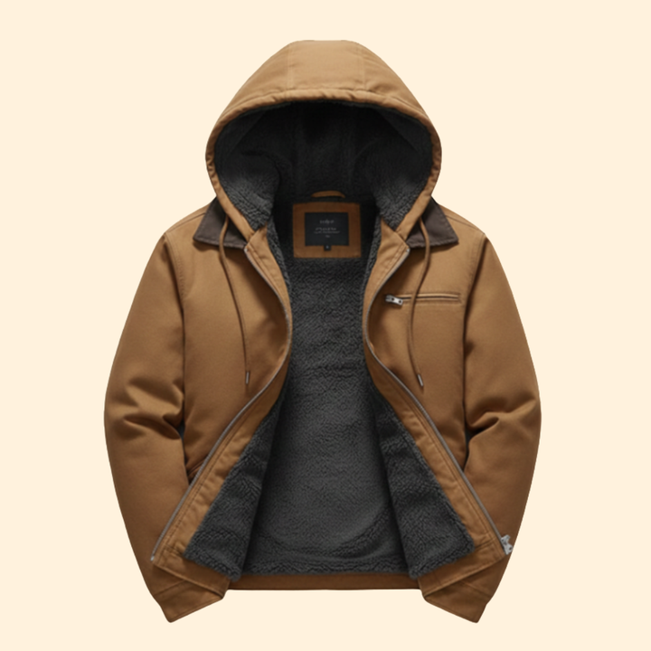 Men’s Outdoor Hooded Jacket with Full Zipper