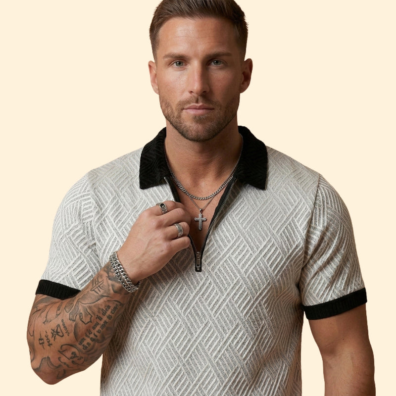 Men’s Polo Shirt and Casual Shorts Set