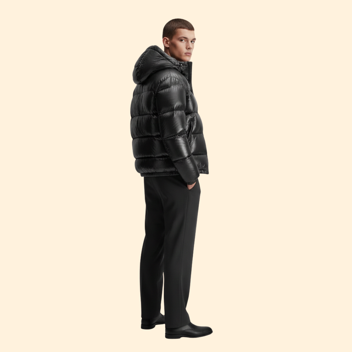 Men’s Quilted Jacket with Hood