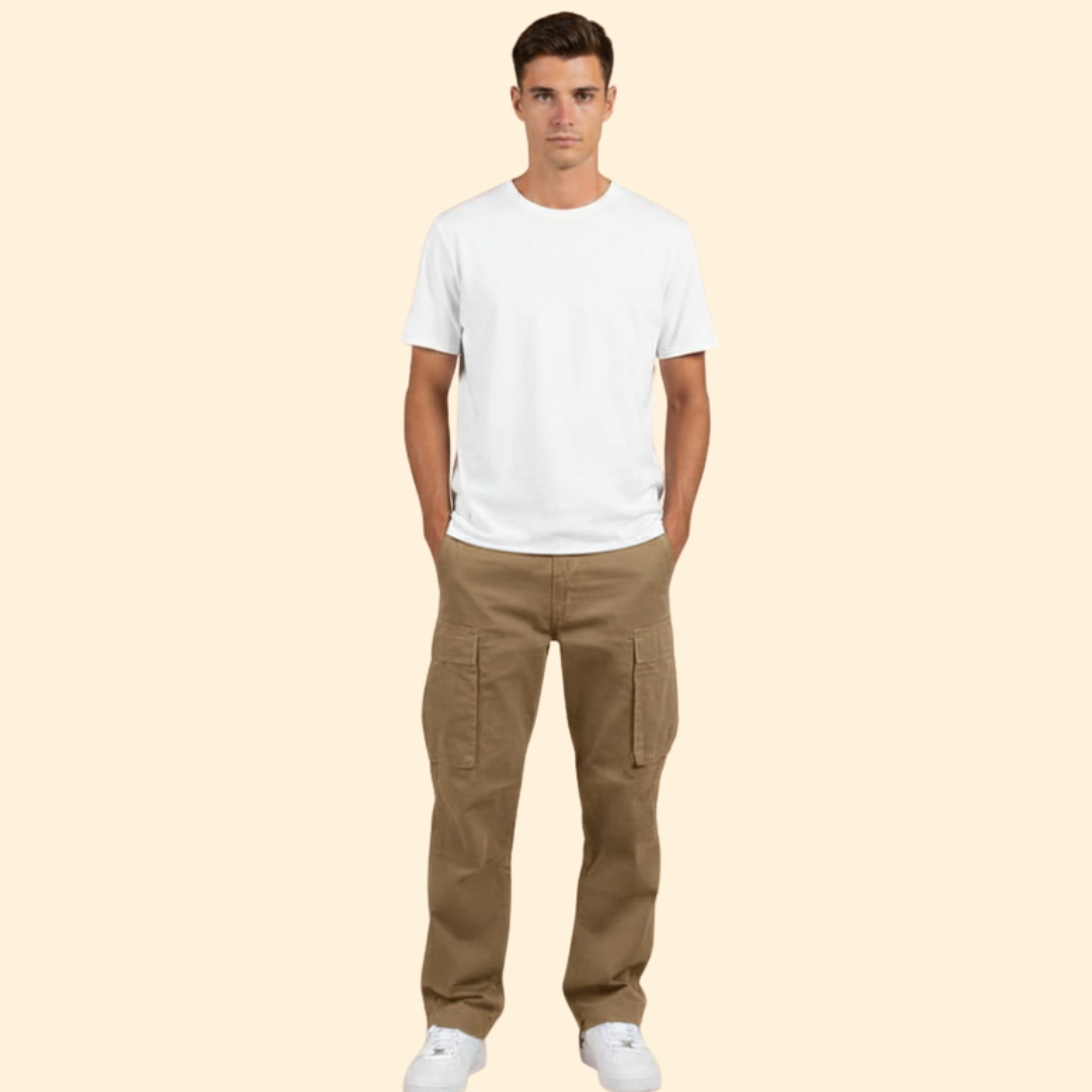 Men’s Relaxed Fit Cargo Pants with Pockets