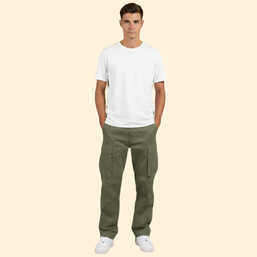 Men’s Relaxed Fit Cargo Pants with Pockets
