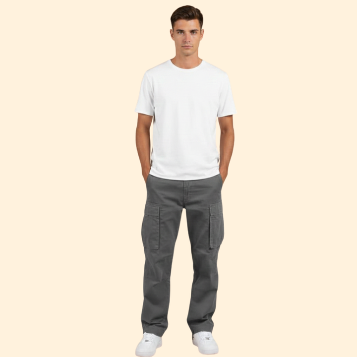Men’s Relaxed Fit Cargo Pants with Pockets