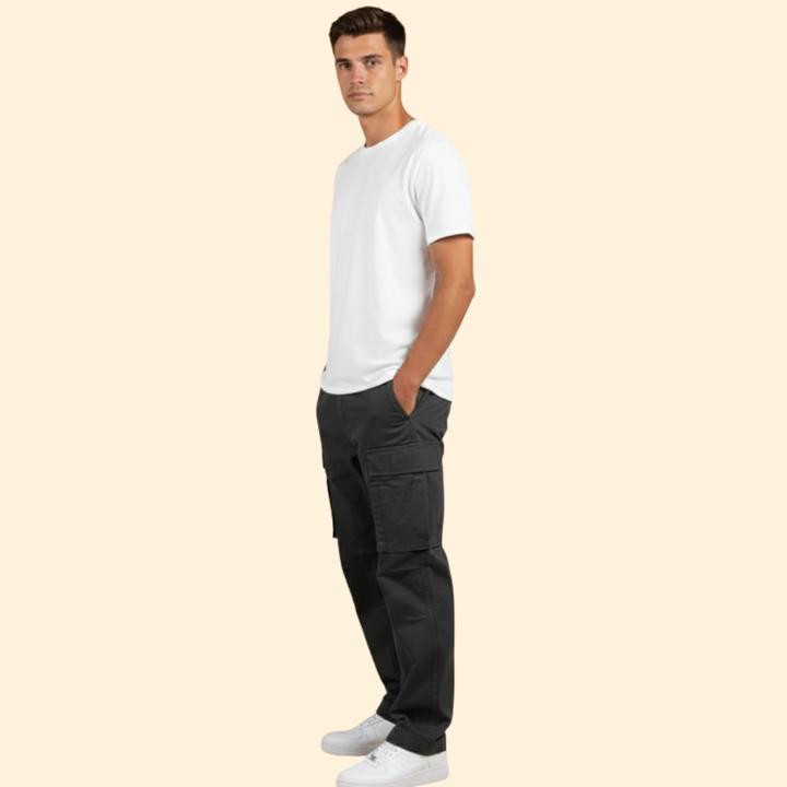 Men’s Relaxed Fit Cargo Pants with Pockets