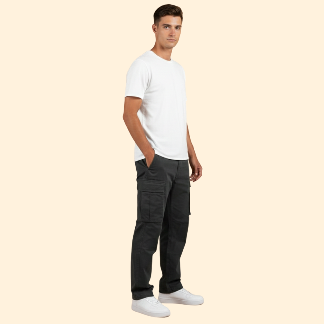 Men’s Relaxed Fit Cargo Pants with Pockets
