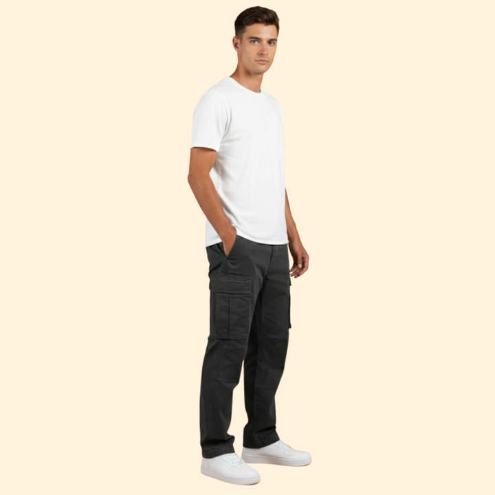 Men’s Relaxed Fit Cargo Pants with Pockets