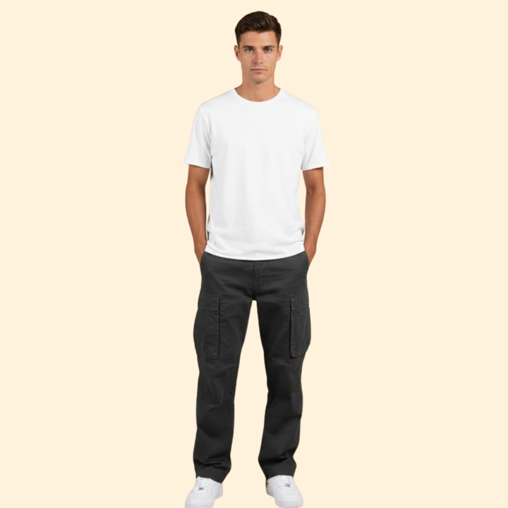 Men’s Relaxed Fit Cargo Pants with Pockets