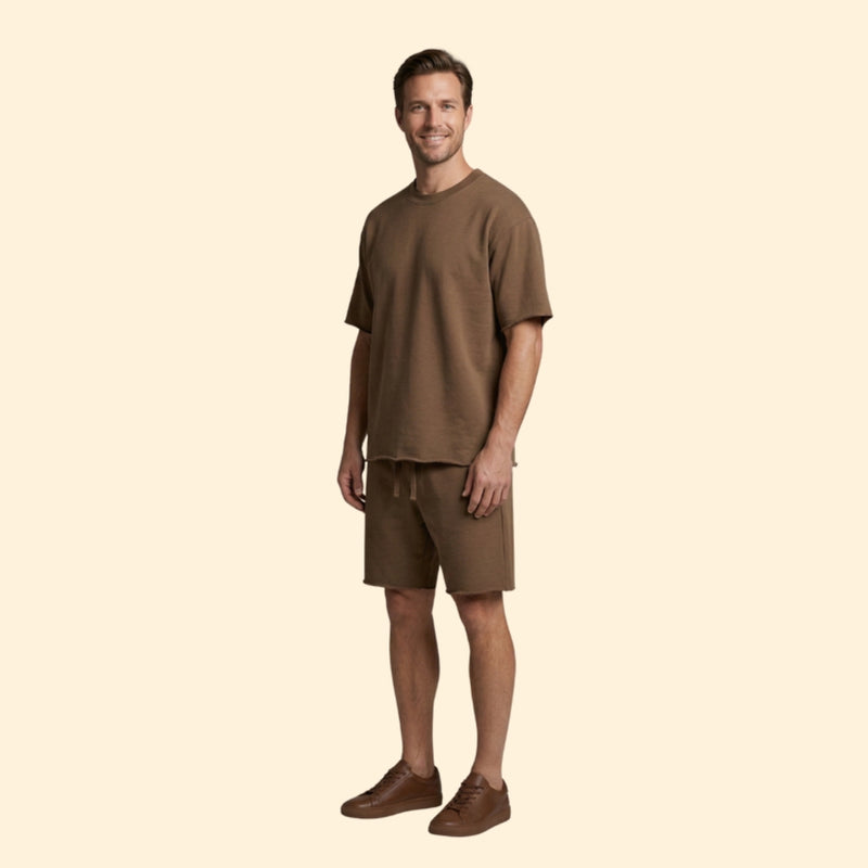 Men’s Relaxed Fit T-Shirt and Shorts Set