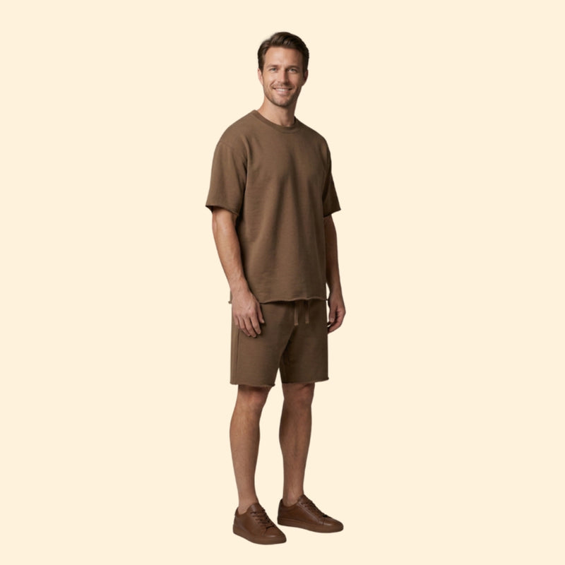 Men’s Relaxed Fit T-Shirt and Shorts Set