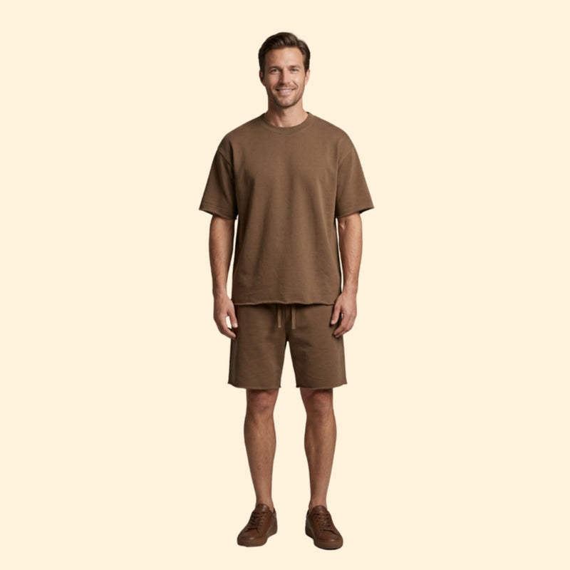 Men’s Relaxed Fit T-Shirt and Shorts Set