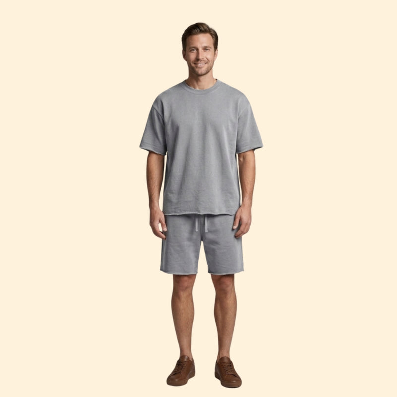 Men’s Relaxed Fit T-Shirt and Shorts Set