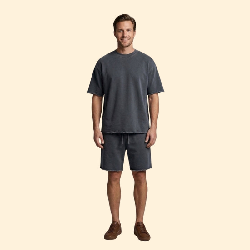 Men’s Relaxed Fit T-Shirt and Shorts Set