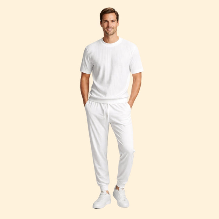 Men’s Relaxed Set with Pleated Design