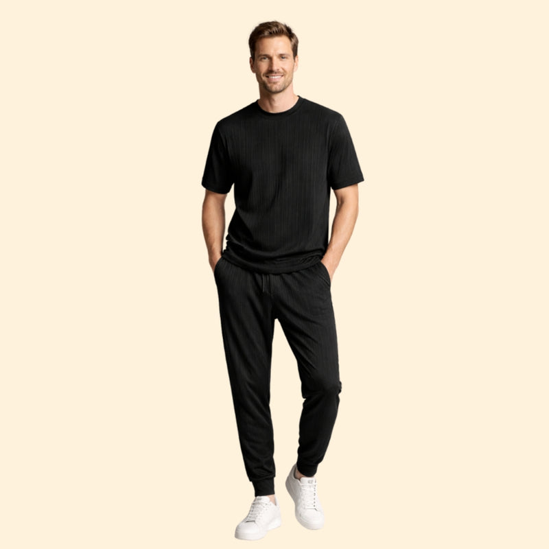 Men’s Relaxed Set with Pleated Design