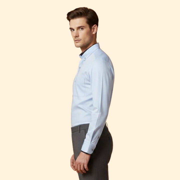 Men’s Shirt with Contrasting Collar