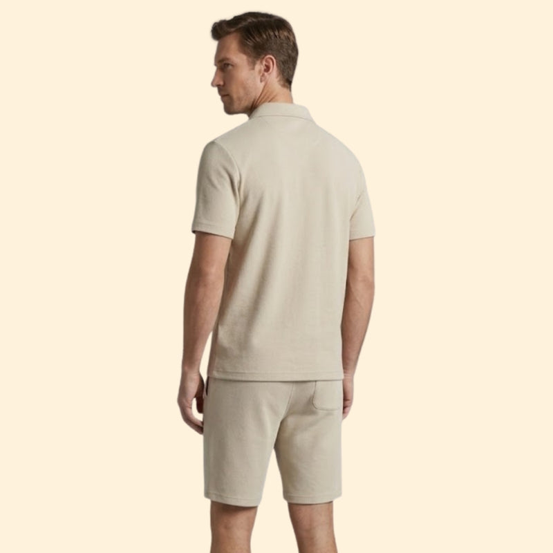 Men’s Short Sleeve Shirt and Casual Shorts Set