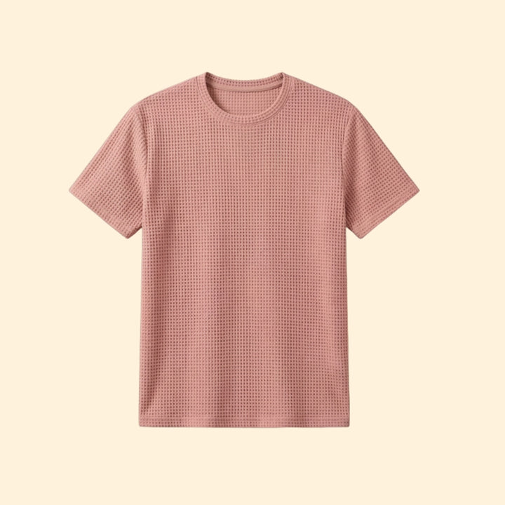 Men’s Short Sleeve T-Shirt with Textured Fabric