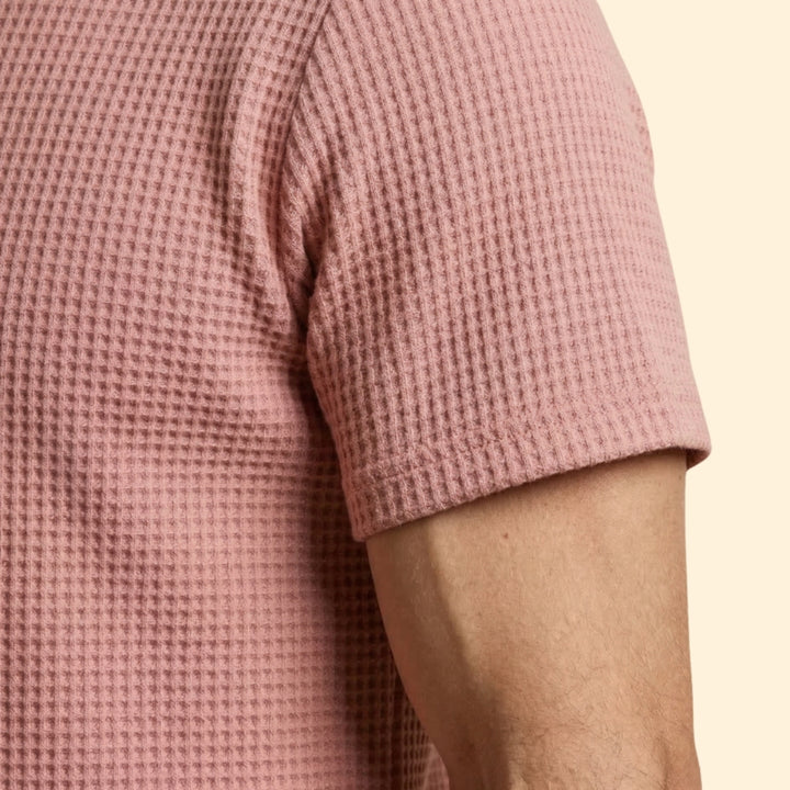 Men’s Short Sleeve T-Shirt with Textured Fabric