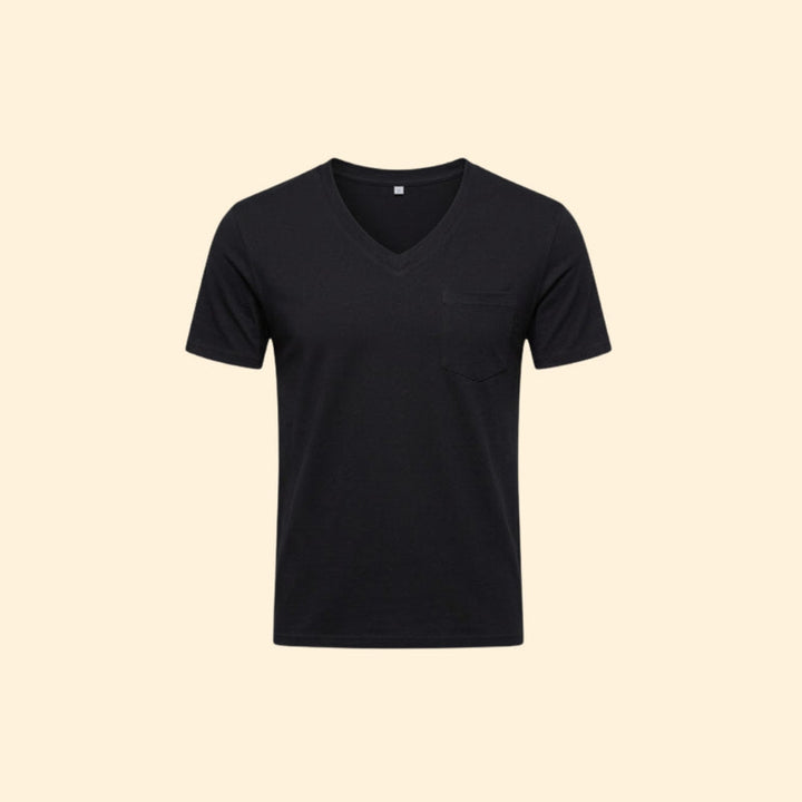 Men’s Short Sleeve V-Neck T-Shirt with Pocket