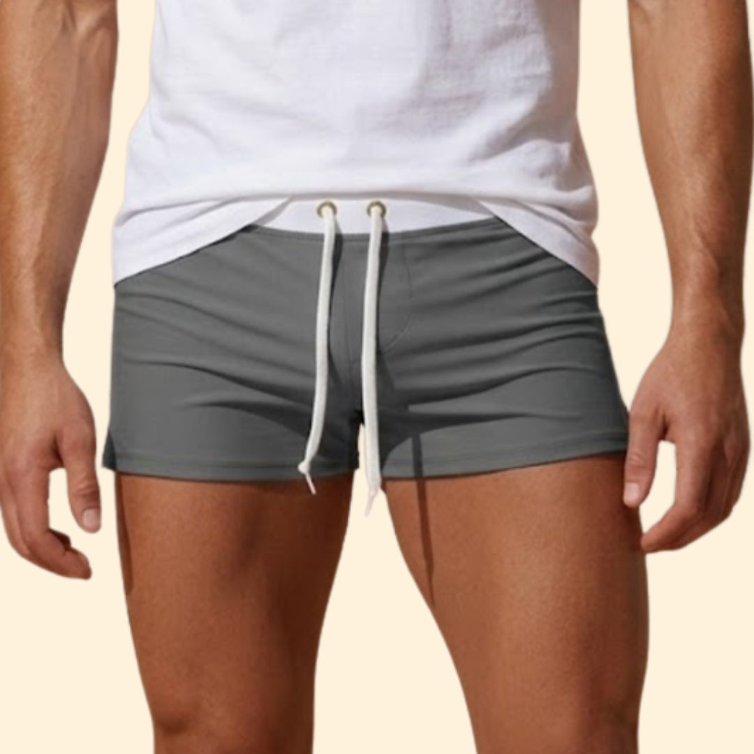 Men’s Short Swim Trunks with Elastic Waist