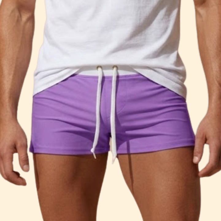 Men’s Short Swim Trunks with Elastic Waist